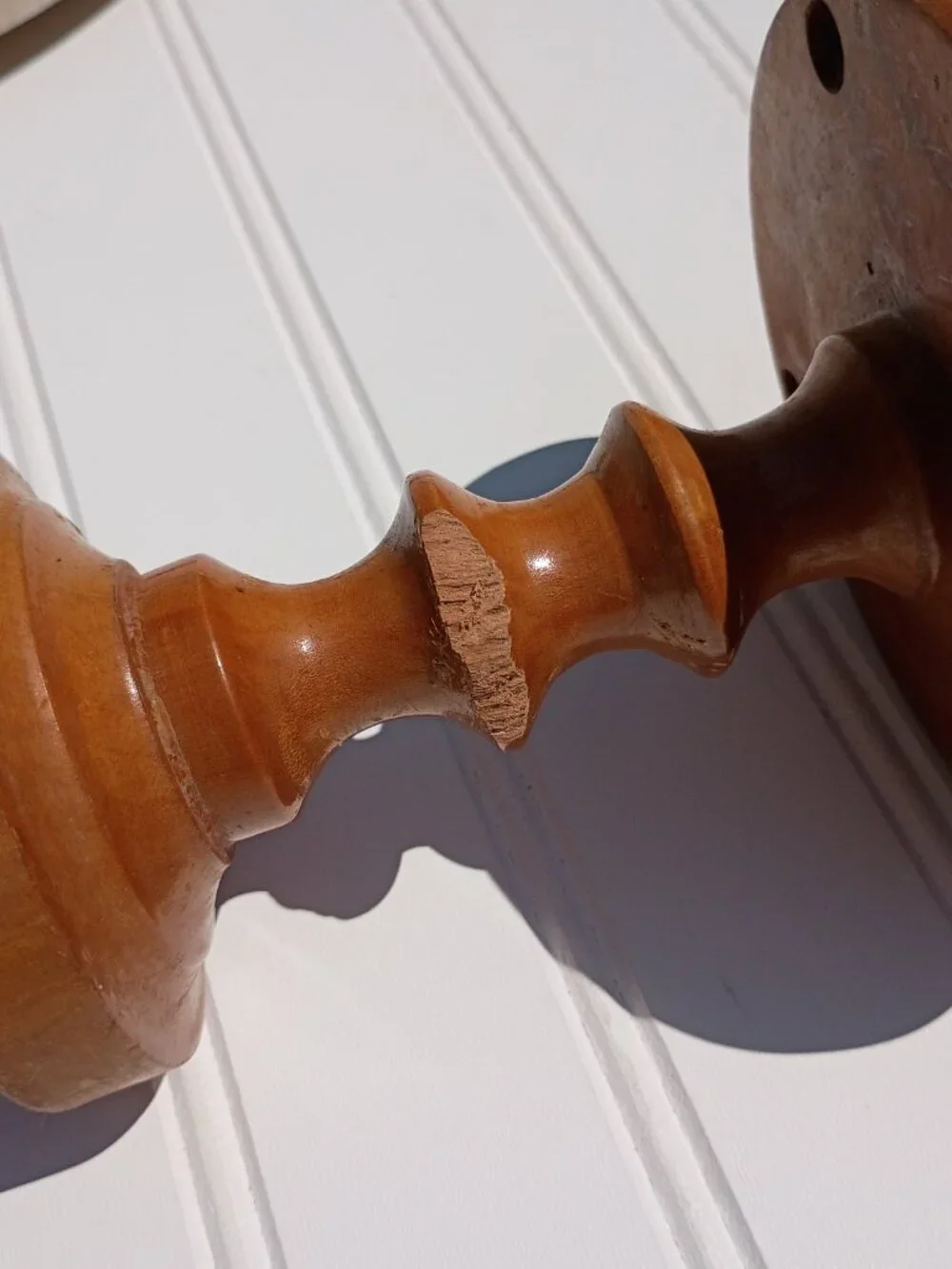 Vintage Turned Wood Candle Holder Pair Cage Spindle Taper Rustic Farmhouse MCM